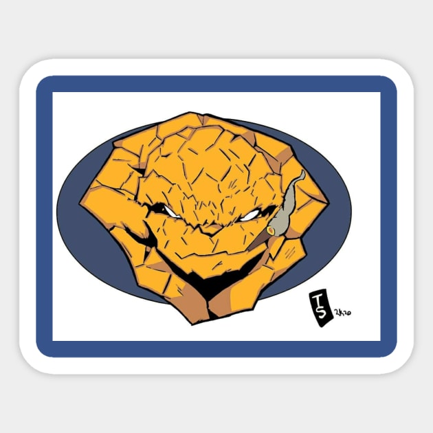 FANTASTIC FOUR: THE THING Sticker by Tazartist